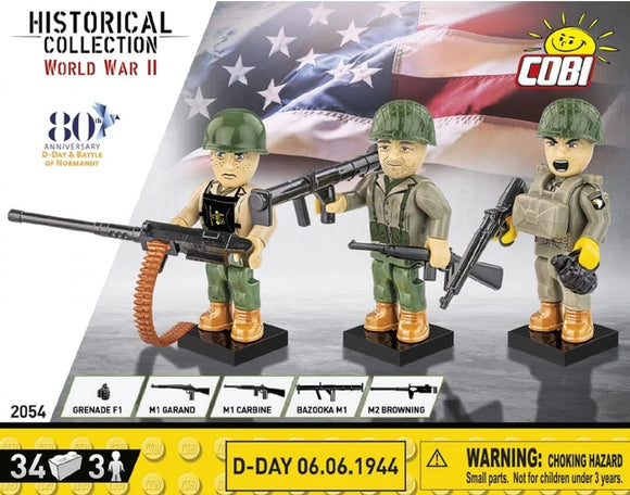 Cobi 2054 6 June 1944 D-Day US Troops figures