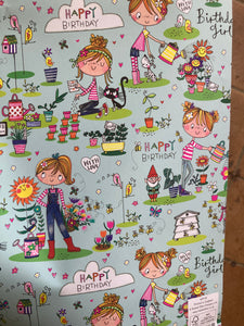 Birthday Girl Wrapping Paper