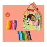 Faber Castell 18 Connector Felt Tip Pens Farmhouse Tin