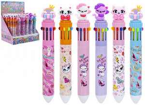 Princess 10 Colour pop up Pen