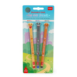 Legami Set of Three Erasable Pens - Erasable Pen - Fur-ever Friends LIMITED EDITION