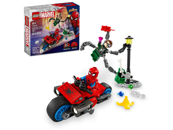 Lego 76275 Marvel Motorcycle Chase: Spider-Man vs. Doc Ock Age 6+