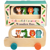 Wooden bus toy - Colourful Creatures Age 3+