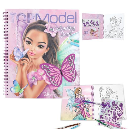 Depesche TOPModel Colouring Book With Sequin 412976