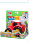 BB JUNIOR FARM TRACTOR PRESS & GO Age From 9 Months Blue