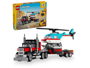 Lego 31146 Creator Flatbed Truck With Helicopter Age 7+