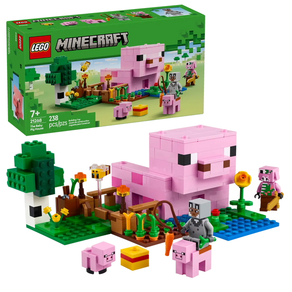 Lego Minecraft 21268 The Baby Pig House Age 7+