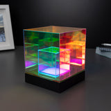 Red 5 Holographic Cube Lamp