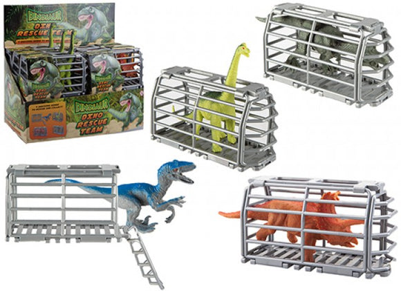 CAGED RESCUE TEAM DINOSAURS 
4 ASSORTED Age 3+