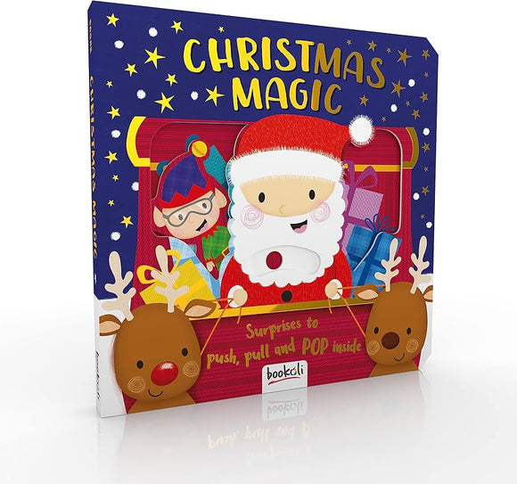 Christmas Magic Surprises To Push Pull And Pop Hardback Book