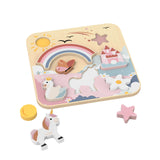 Speedy Monkey Jumbo Unicorn Wooden Chunky Puzzle Age 1-3