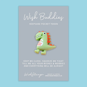 Dinosaur - WishBuddies - Pocket Hug Token Age From 3 To Adult