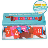 Number floor puzzle (16 pieces) - Sausage Dog