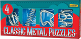 4 CLASSIC METAL PUZZLES  Age 8+