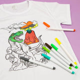 Fun Box Colour Your Own T Shirt Dinosaur Age 3-6 Years