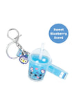 Tiger Tribe Bag Charm Kit- Blueberry Bubble Tea-Kids' Make Your Own Charms Set