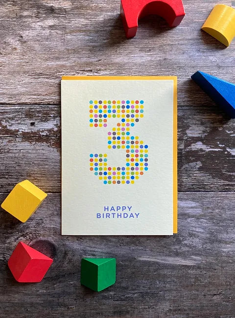 Birthday Card Age 3