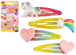 GLAM HAIR CLIPS 
4 PACK