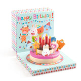 DJ05512 HAPPY BIRTHDAY CAKE & CANDLES SET BY DJECO
