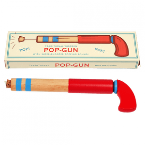 Traditional wooden pop-gun