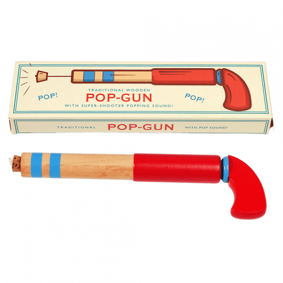 Traditional wooden pop-gun