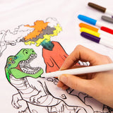 Fun Box Colour Your Own T Shirt Dinosaur Age 3-6 Years