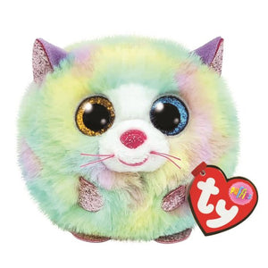 Heather Cat Ty Puffies Beanie Ball - 62503