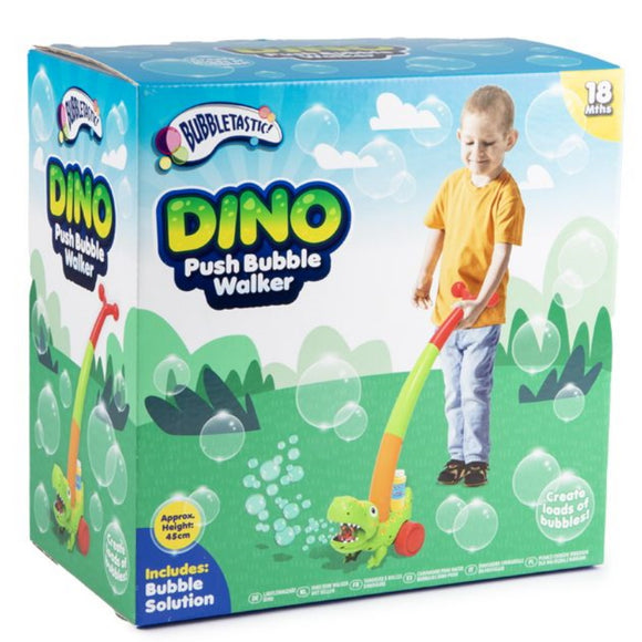 Bubbletastic Dino Push Bubble Walker Age 18 Months