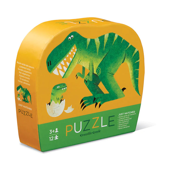 Crocodile Creek 12 Piece Puzzle Hatched Dinosaur  Age 2+