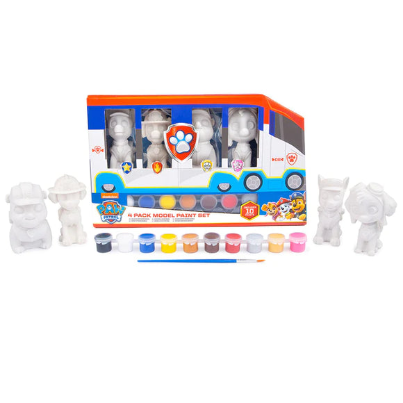 Paw Patrol 4 Pack Model Paint Set Age 5+