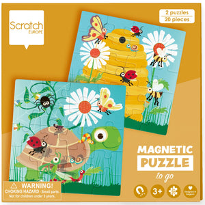 Scratch Europe Magnetic Puzzle On The Go Garden Age 3+