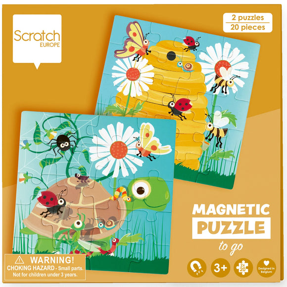 Scratch Europe Magnetic Puzzle On The Go Garden Age 3+