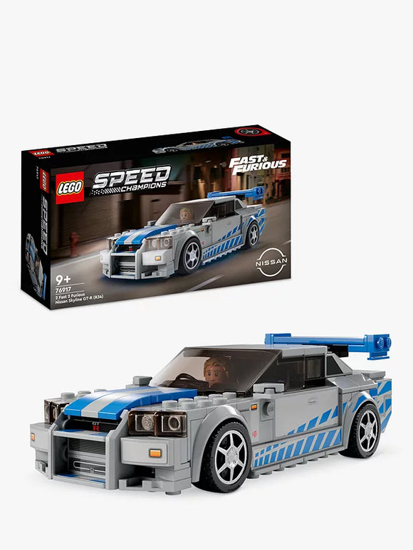 LEGO Speed Champions 76917 2 Fast 2 Furious Nissan Skyline GT-R (R34) Age 9+