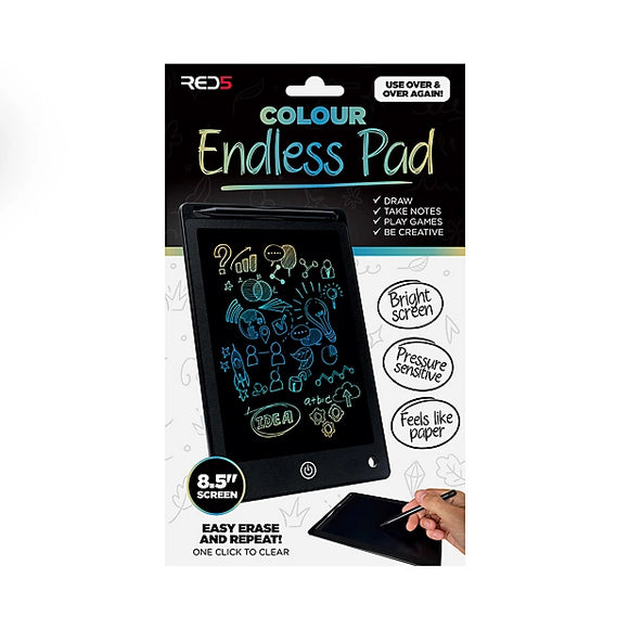 RED5 Endless Drawing Pad Colour - Reusable LCD Sketch and Notepad Age 3+