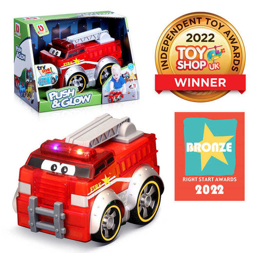 BB JUNIOR PUSH & GLOW FIRE TRUCK Age from 12 Months