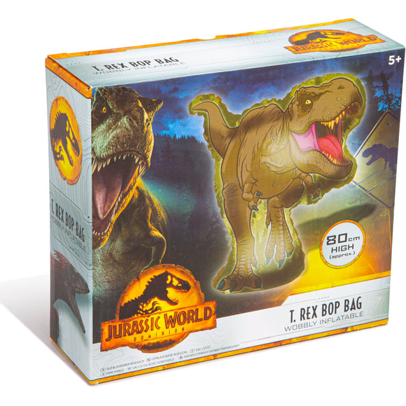 Jurassic World T Rex Bop Bag Wobbly Inflatable Age 5+