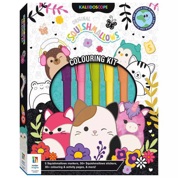 Kaleidoscope Colouring Kit Squishmallows (with 8 double-ended markers)