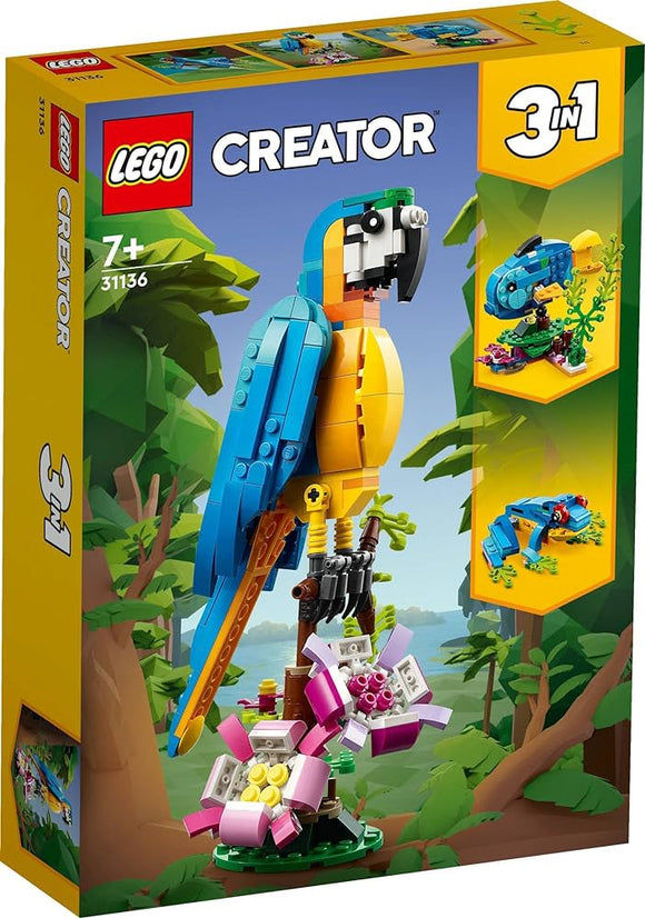Lego 31136 Creator Exotic Parrot 3 In 1 Age 7+
