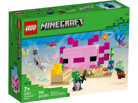 Lego Minecraft 21247 The Axolotl House Age 7+