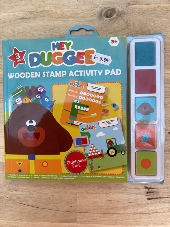 Hey Duggee Wooden Stamp Activity Pad Age 3+
