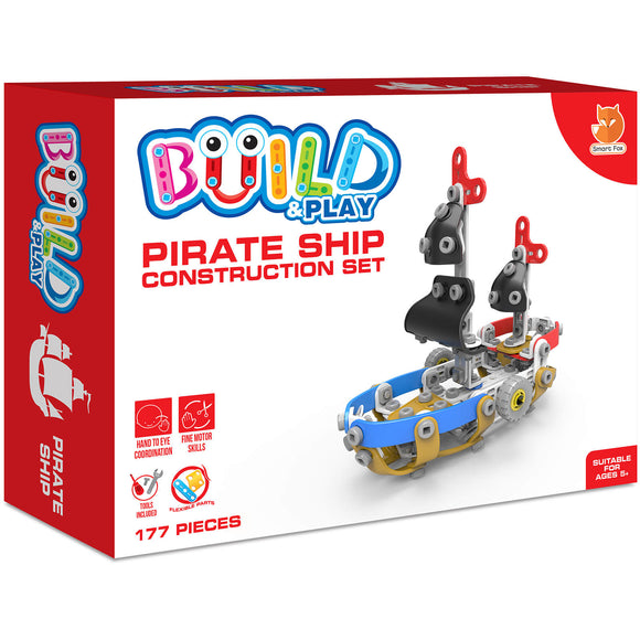 Smart Fox Build & Play Pirate Ship Age 5+ Like Meccano