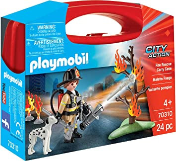 Playmobil 70310 Fire Rescue Small Carry Case Age  4-10