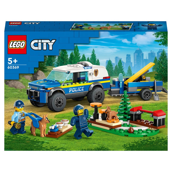 LEGO City 60369 Mobile Police Dog Training Set with Toy Car Age 5+