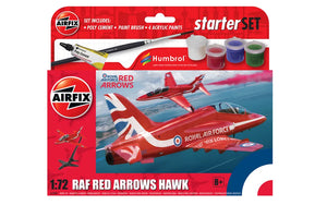 Airfix Starter Set 1.72 RAF Red Arrows Hawk