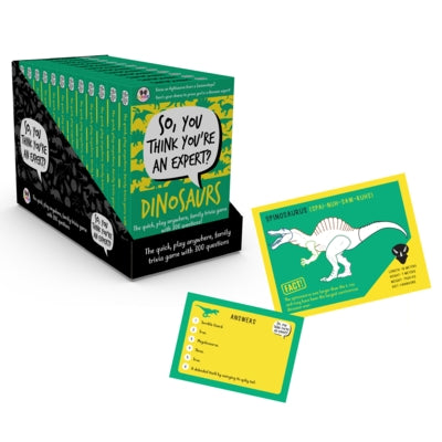 So You Think You’re An Expert Dinosaurs Game 1-6 Players Age 3 to Adult
