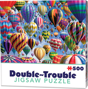 Double Trouble Jigsaw Puzzle 500 Pieces Air Balloon Age 8 to Adult