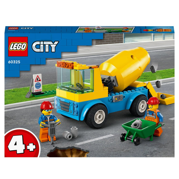 Lego 60325 City Cement Mixer Toy Truck Age 4+