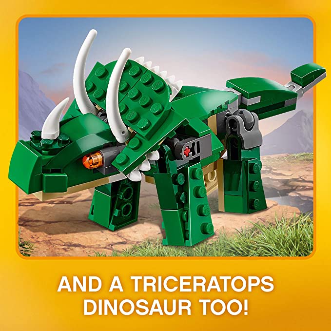 LEGO 31058 Creator Mighty Dinosaurs Toy, in Model, T-Rex