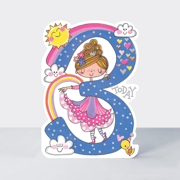 Age 3 Birthday Card Princess