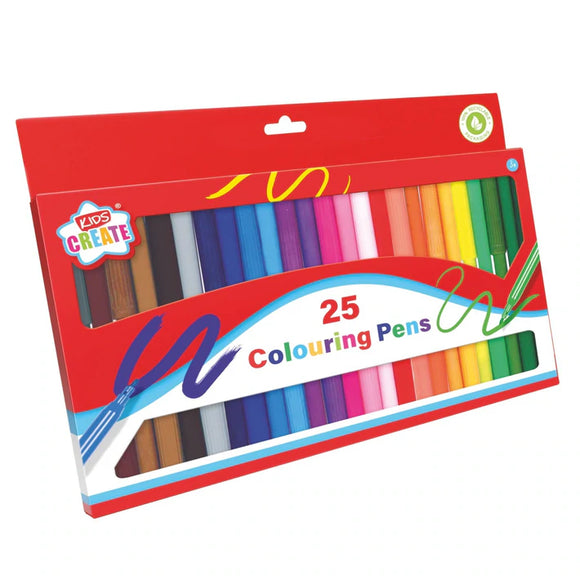 Kids Create 25 Colouring Pens Colouring Pens Age 3+